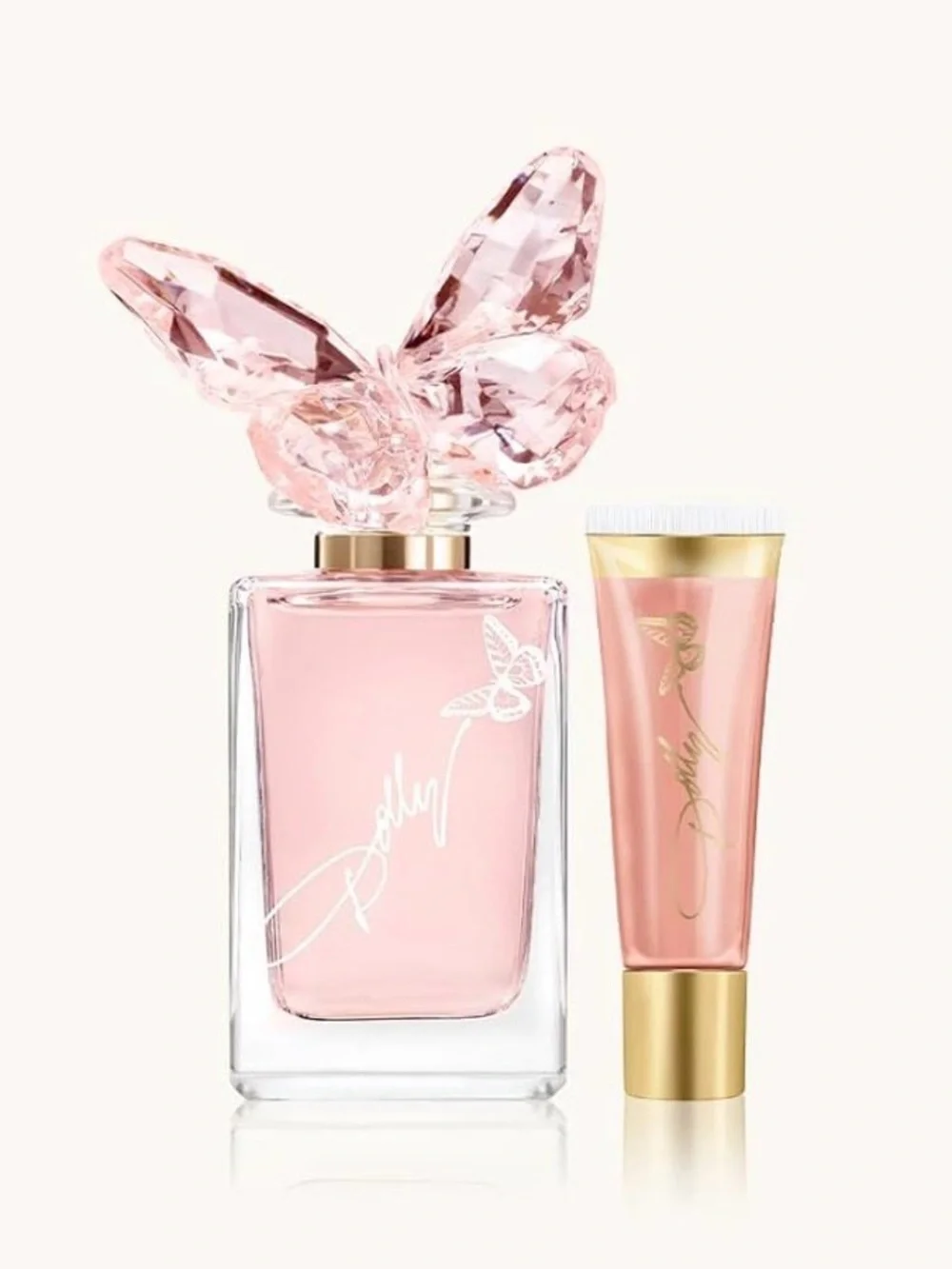 Dolly Scent from above Butterfly Fragrance Lip Gloss & Fragrance Set NIB